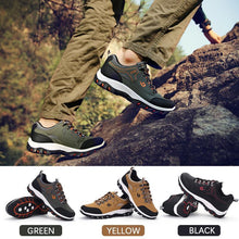 Load image into Gallery viewer, Men's Mesh Breathable Waterproof Athletic Outdoors Sneakers