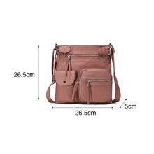 Load image into Gallery viewer, Multi-Pocket Soft PU Crossbody Bag