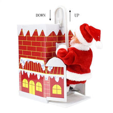 Load image into Gallery viewer, Santa Claus doll shaking the hips,Chimney Climbing Santa Claus,Santa Claus Riding An Electric Reindeer