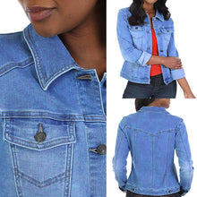 Load image into Gallery viewer, Women's Stretch Denim Jacket