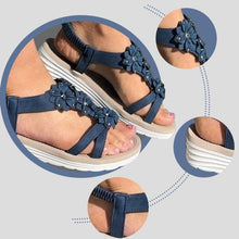 Load image into Gallery viewer, Women's Summer Flower Wedge Sandals