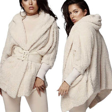 Load image into Gallery viewer, Fluffy Hooded Open Front Teddy Coat & Short Sets