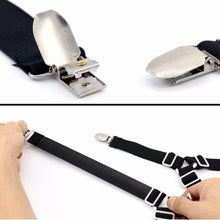 Load image into Gallery viewer, Bed Sheet Fasteners, 8 Pack Adjustable Triangle Elastic Band Straps