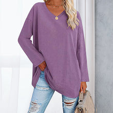 Load image into Gallery viewer, V Neck Drop Sleeve T-Shirt