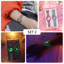 Load image into Gallery viewer, Children's Watch Racing Cartoon Luminous Tattoos Stickers