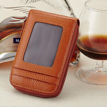 Load image into Gallery viewer, RFID Anti-theft Brushed Leather Organ Card Holder