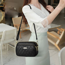 Load image into Gallery viewer, Triple Zip Crossbody Bag