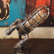 Load image into Gallery viewer, Steampunk Rocket Lamp