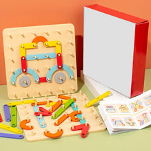Load image into Gallery viewer, ššMontessori Pegboard Puzzleš