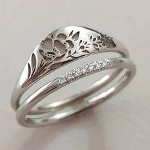 Load image into Gallery viewer, Unique Gold Lavender Ring