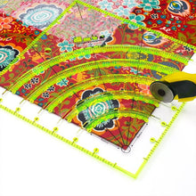 Load image into Gallery viewer, Arcs & Fans Quilt Circle Cutter Ruler