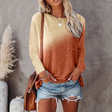 Load image into Gallery viewer, Casual Tie Dye Print Pocket Long Sleeve T-Shirt