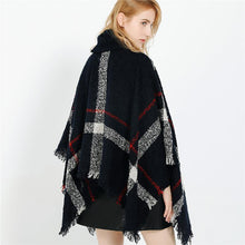 Load image into Gallery viewer, Lattice Cloak Poncho Sweater