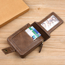Load image into Gallery viewer, Men's New Short Fashion Multi-card Horizontal Zipper Wallet