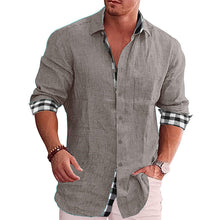 Load image into Gallery viewer, Gentleman Paneled Casual Buttons Pocket Blouse