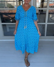 Load image into Gallery viewer, V-neck printed casual dress