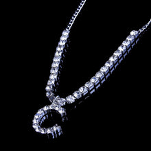 Load image into Gallery viewer, Rhinestone Letter Anklets
