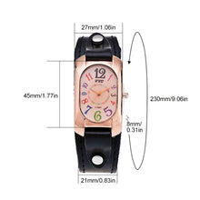 Load image into Gallery viewer, Vintage Leather Quartz Stone Women's Watch