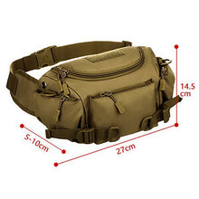 Load image into Gallery viewer, Large Fanny Pack Crossbody Purse Tactical Waist Bag