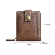 Load image into Gallery viewer, Men's New Short Fashion Multi-card Horizontal Zipper Wallet