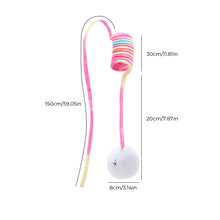 Load image into Gallery viewer, Hanging Spring Plush Ball Cat Toy