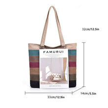 Load image into Gallery viewer, Contrast Stripe Tote Bag