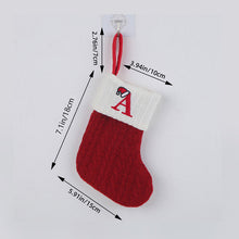 Load image into Gallery viewer, Christmas Letter Knit Stocking