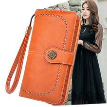 Load image into Gallery viewer, Porte-monnaie zippé vintage