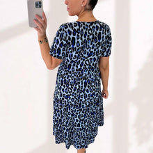 Load image into Gallery viewer, Leopard Print Tiered Midi Dress