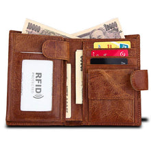 Load image into Gallery viewer, Genuine Leather Men's Wallet