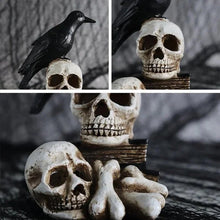 Load image into Gallery viewer, Resin Skeleton Decoration Light & Skull Crow Light