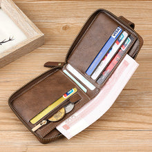 Load image into Gallery viewer, Men's New Short Fashion Multi-card Horizontal Zipper Wallet