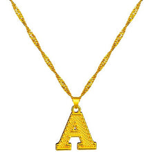 Load image into Gallery viewer, 18K Gold Plated Initial Letter Necklace