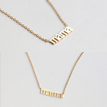 Load image into Gallery viewer, Letter "mama" Pendant Necklace
