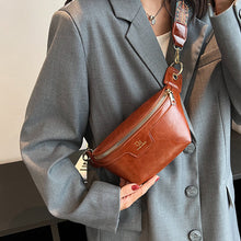 Load image into Gallery viewer, Retro Leather Wide Strap Waist Bag