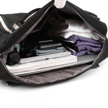 Load image into Gallery viewer, Waterproof Lightweight Stripe Duffel Bag, Weekend Carry On Overnight Bag