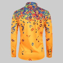 Load image into Gallery viewer, Colorful Music Notes Men's Shirt