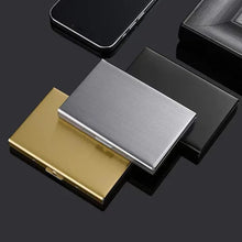 Load image into Gallery viewer, Ultra-thin Anti-theft Brush Anti-demagnetization Metal Card Case