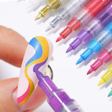 Load image into Gallery viewer, 12 Colors Ultra Thin Curve Manicure Marker