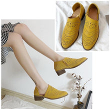 Load image into Gallery viewer, Breathable Hollow Zipper Shoes