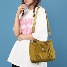 Load image into Gallery viewer, Women's Crossbody Lightweight Multi-Pocket Zipper Pocket Nylon Shoulder Bag