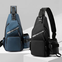 Load image into Gallery viewer, Men's Leather Film Water Bottle Chest Bag