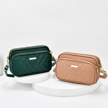 Load image into Gallery viewer, Triple Zip Crossbody Bag