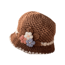 Load image into Gallery viewer, French Thicken Women's Flowers Knitted Woolen Hat
