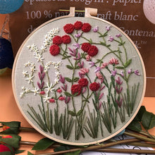 Load image into Gallery viewer, Beginner's Embroidery Hoop Flower Kit