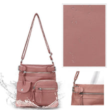 Load image into Gallery viewer, Multi-Pocket Soft PU Crossbody Bag