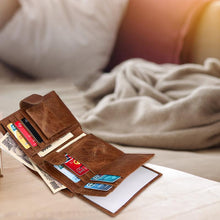 Load image into Gallery viewer, Genuine Leather Men's Wallet