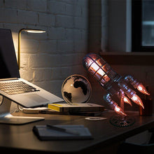 Load image into Gallery viewer, Steampunk Rocket Lamp