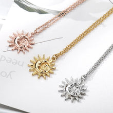Load image into Gallery viewer, Vintage Sun and Moon Stainless Steel Necklace