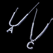 Load image into Gallery viewer, Rhinestone Letter Anklets